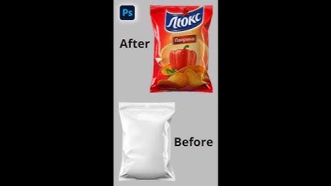 Chips Packet Mockup Tutorial in Photoshop