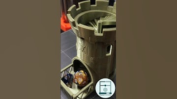 D&D Dice Tower 3D Print #3d #3dprinting #dungeonsanddragons #dnd #dnd5e #dicetower #prusa #dungeon
