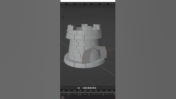 How to make Castle #Shorts #Short #blender3d