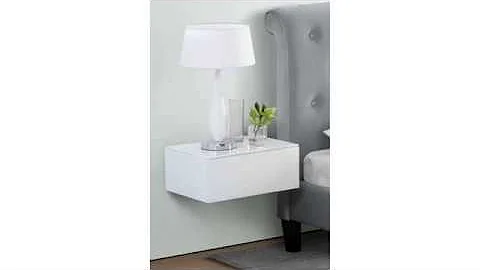 Clean And Stylish White Floating Nightstand Suitable For You When Resting