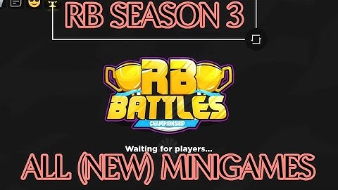 How To Win All (NEW) MiniGames - RB BATTLES Season 3…