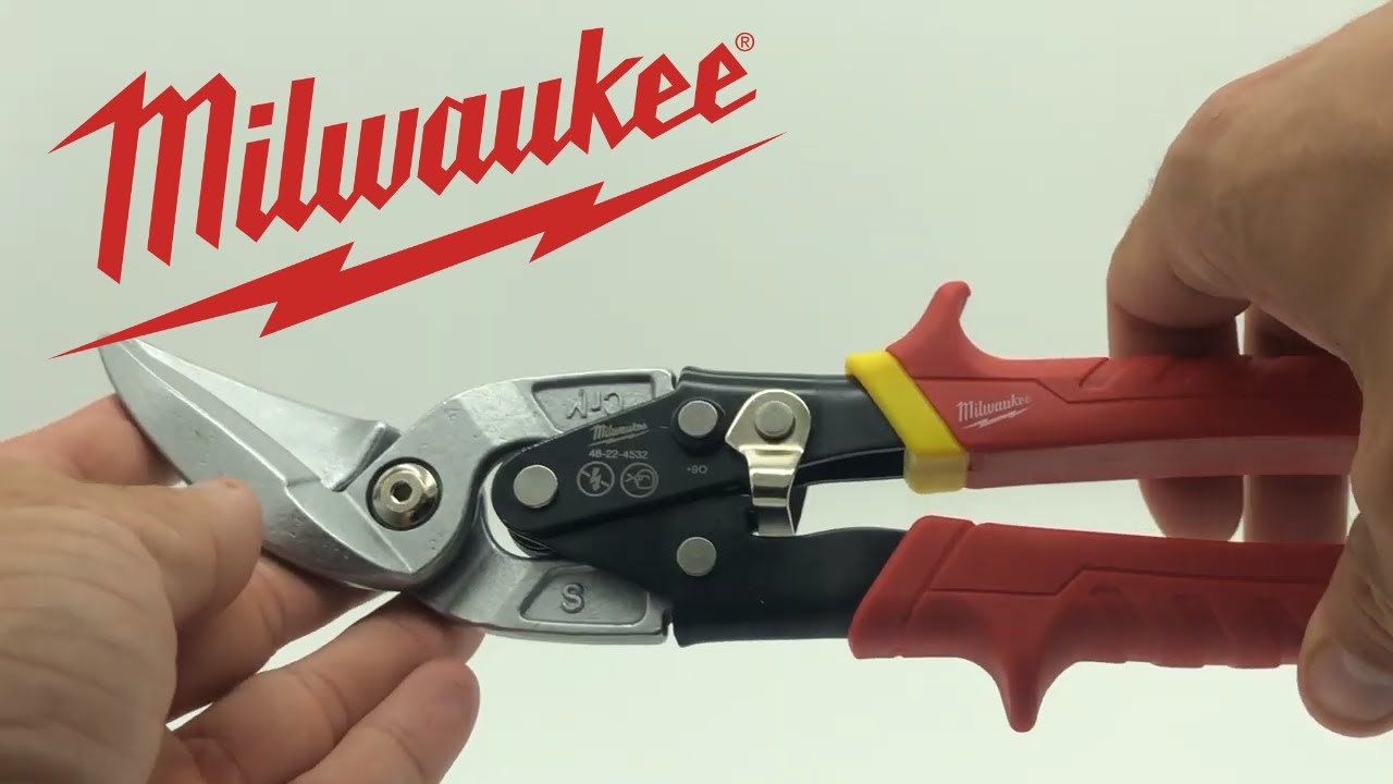 Milwaukee Straight Cutting Offset Aviation Snips Review YouTube