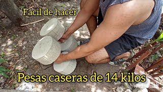 Cómo Hacer Mancuernas De 14 Kilos (Muy Fácil De Hacer)