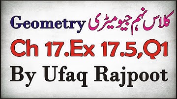 Math Class 9th Ch 17,Ex 17.5,Q1