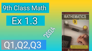 Class 9th math Exercise 1.3 // Matrices and determinants