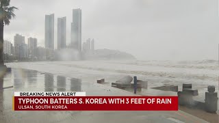 Typhoon batters South Korea