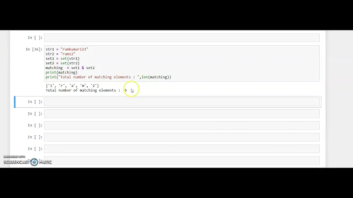 Finding Matching Characters in a given Strings | Python Programming | Python Program for Interview