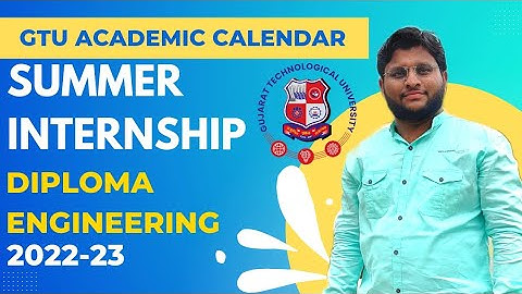 GTU | ACADEMIC CALENDAR | ODD TERM | 2022-23 | DIPLOMA ENGINEERING | INTERNSHIP | NEW DATES
