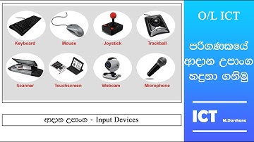 ආදාන උපාංග - Input Device - Ape IT Panthiya - O/L A/L ICT - M.DARSHANA