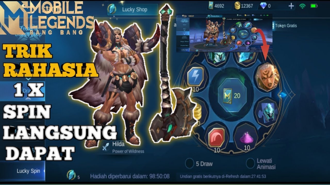 Tricks || On How To Get Hilda_Power Of Wildness Skin_in Lucky Spin Draw