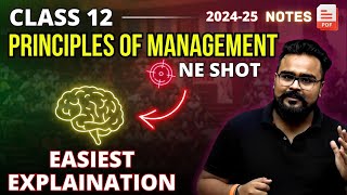 PRINCIPLES OF MANAGEMENT class 12 Business Studies ONE SHOT | chapter 2 bst