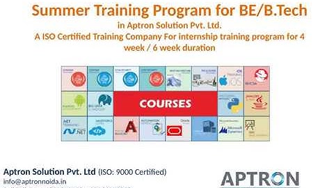 Summer Training Program for BE & B.Tech