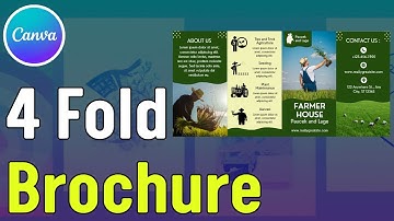 How to Make 4 Fold Brochure in Canva - Simple Tutorial