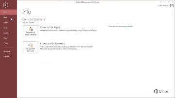 Training - Make the switch to Access 2013  The Backstage - Video 1 of 5