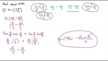 Trig 5.4 Sum and Difference Identities of Sine and Tangent