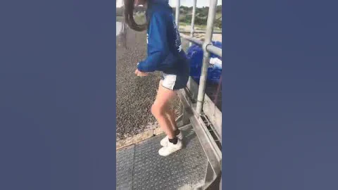 Face plant in reservoir