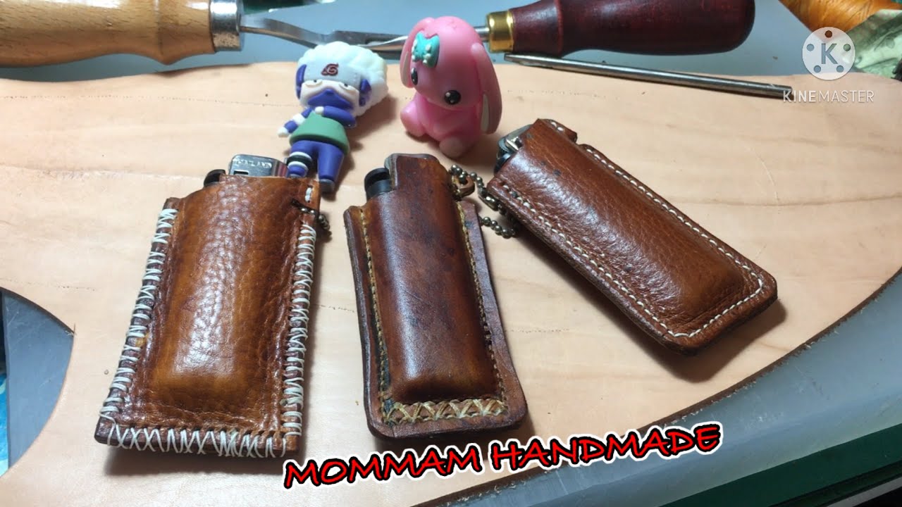 วิธีทำพวงกุญหนัง#handmade #พวงกุญแจ#พวงกุญแจปลอกไฟแช็ค