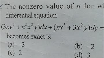 IIT jam 2016 ODE question|| Question based on exact differential equation ||
