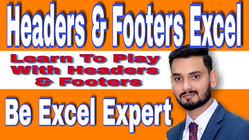 How To Insert Headers And Footers - MS Excel