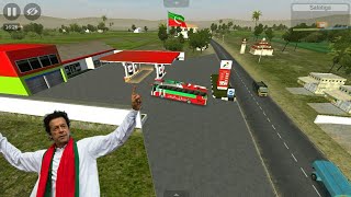How To Indonesia bus simulator game Imran khan PTI Bus Gadi Wala game video screenshot 5