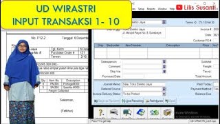 UD Wirastri - Input Dokumen Transaksi dari 1 sampai 10 - Soal UKK AKuntansi