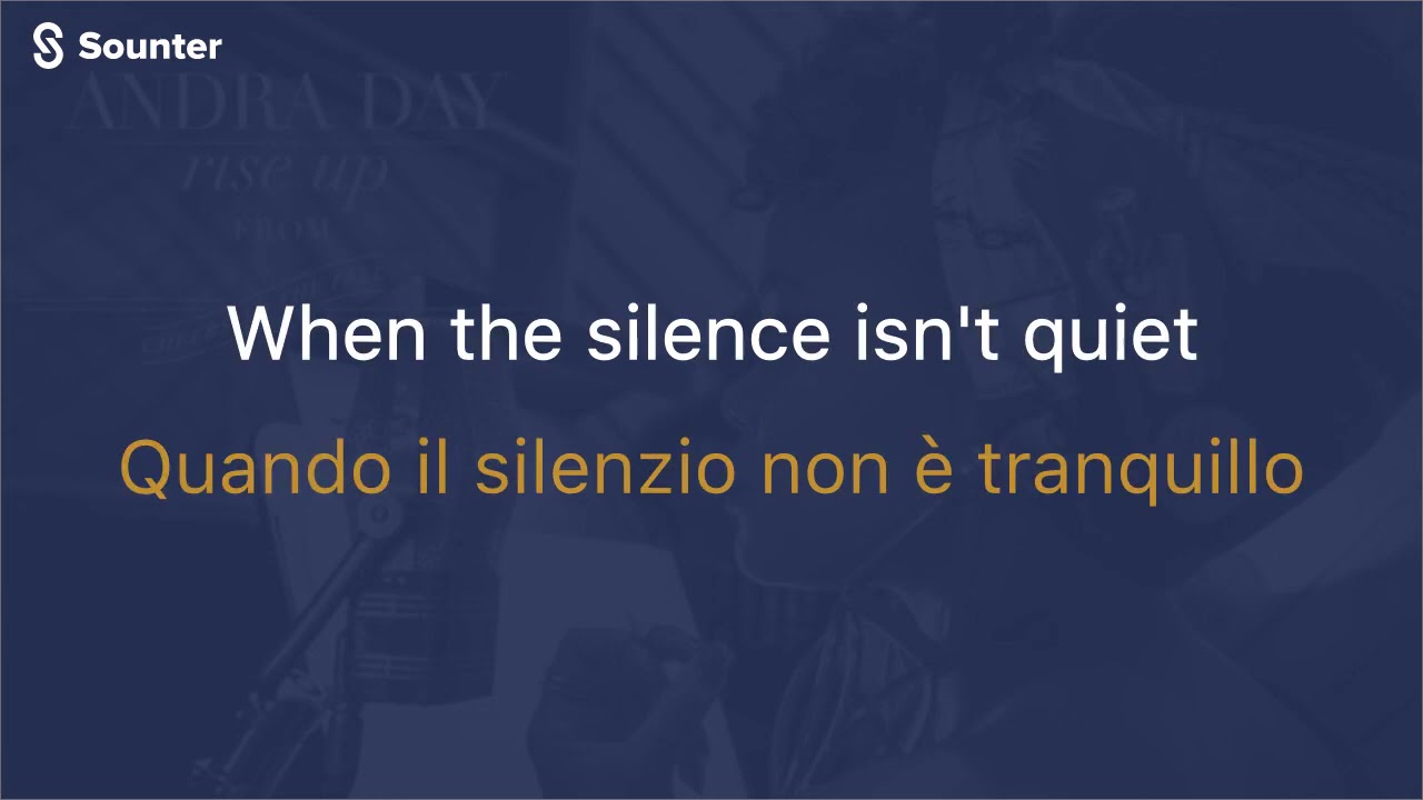 Andra Day Rise Up Traduzione E Testo Testo Traduzione Lyrics Youtube