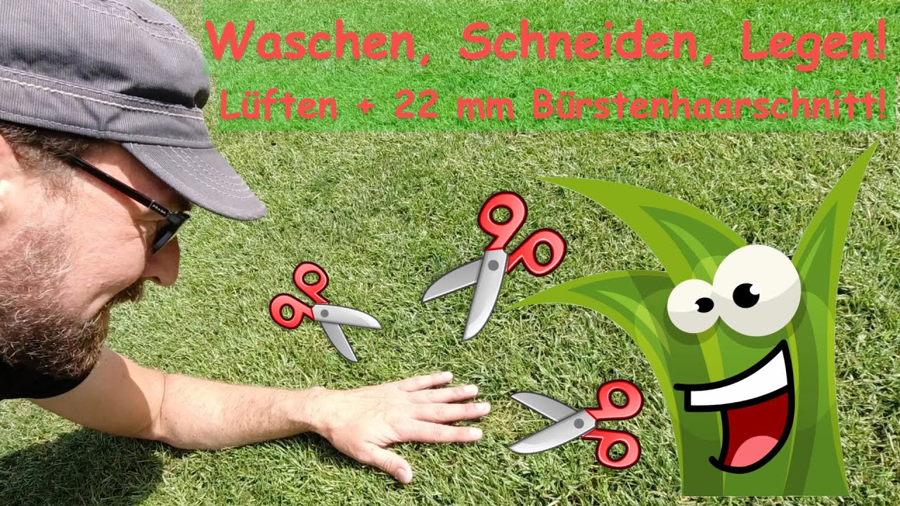 GG Pflege Richtig Lüften +22mm Spindelmäher Schnitt. Zu dichter flach