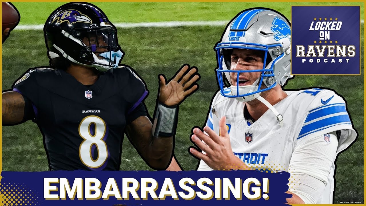 Baltimore Ravens GET EMBARRASSED in Week 3 loss to Lions, OL FAILS Lamar Jackson as defense falters