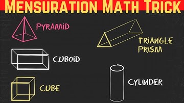 Mensuration Maths Tricks | Mensuration Formulas/Questions/Problems/Surface Area/Volume/Solution
