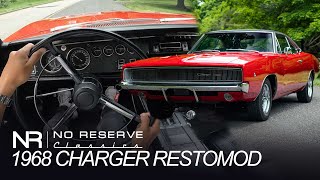 (4K) WALK AROUND TEST DRIVE 1968 Dodge Charger Restomod FOR SALE CALL 18005627815