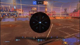 Rocket league epic backwards save leads to goal