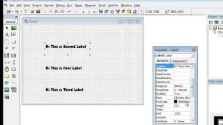 How to add the text to Label in Visual Basic 6 0