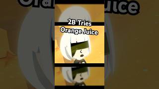 2B Tries Orange Juice #tomodachilife #tomodachilifelivingthedream #nierautomata