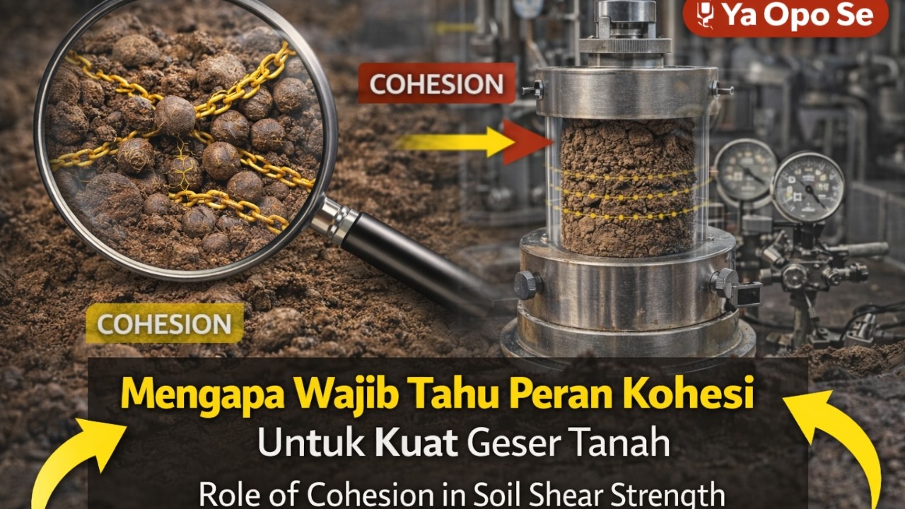 Mengapa Wajib Tahu Peran Kohesi Untuk  Kuat Geser Tanah | Role of Cohesion in Soil Shear Strength