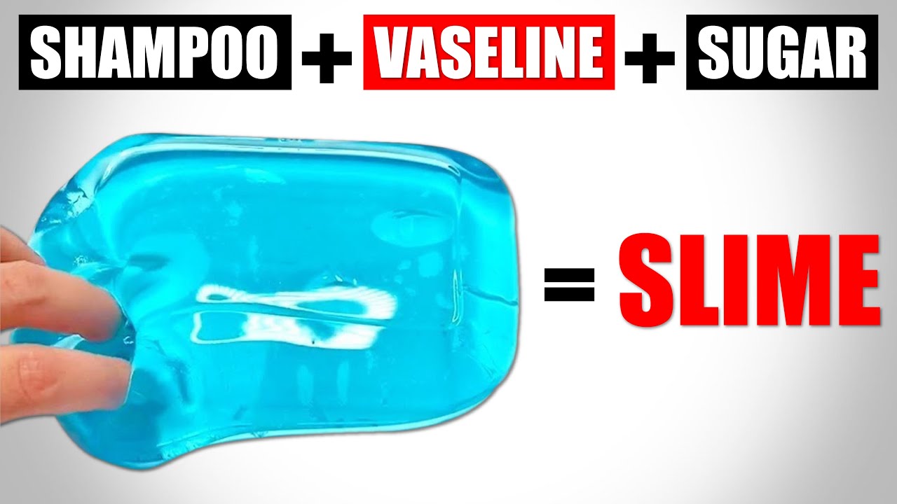 VASELINE SLIME/How to make Slime with Shampoo and Vaseline without Glue or Borax/Slime Making