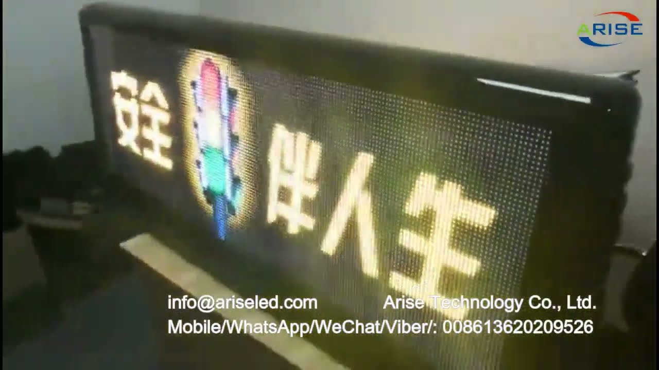 4G WiFi outdoor taxi roof led display top led screen car advertising digital sign Car Roof Advertisi