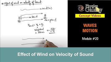 Class 11 Physics | Waves Motion | #20 Effect of Wind on Velocity of Sound | For JEE & NEET