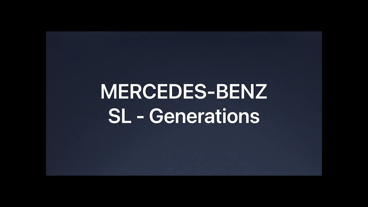 The SIMS - Mercedes-Benz SL Timeline