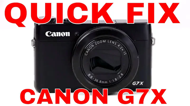 Repair Your Canon G7X - Quick Fix Stuck Lens Cover