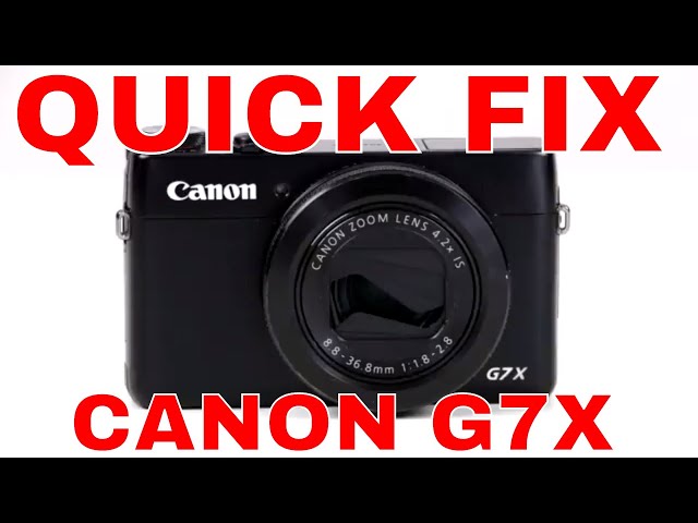Repair Your Canon G7X - Quick Fix Stuck Lens Cover - YouTube