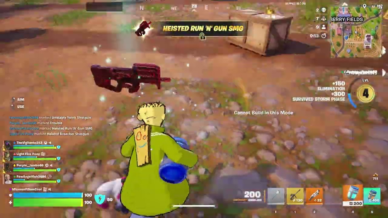 Fortnite Blitz Royale as Ed with Light Fire, Vigilante and Purple Lambo Part 8 (Starfall Island)