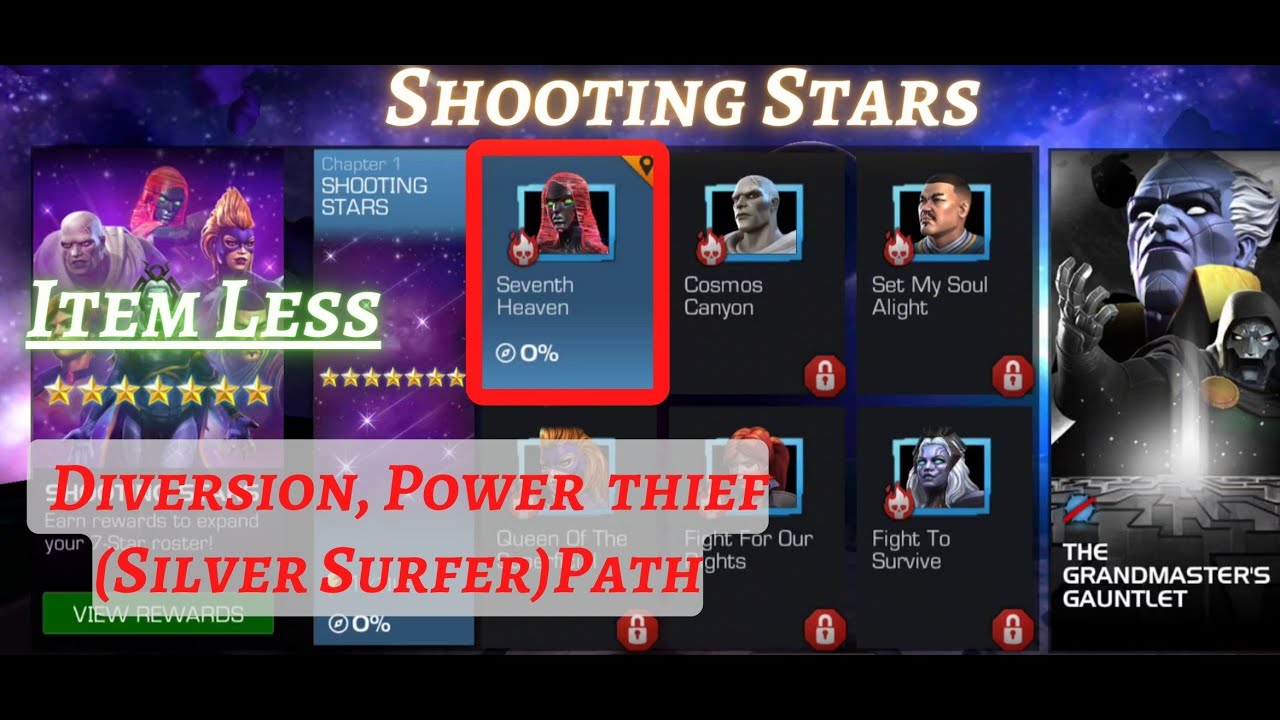 MCOC Shooting Stars Seventh Heaven Guillotine Diversion Power
