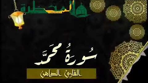 047 سورة محمد للقارئ الموريتاني - سالم ولد محمد الأمين الملقب الداهن