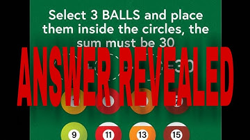 Select 3 balls and make the sum 30