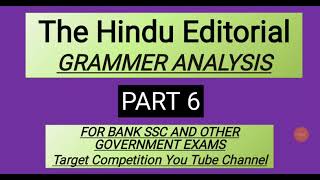  Part -6 | The Hindu Editorial Analysis | 24 November 2019 | The Hindu Newspaper Today