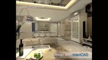 Living room animation using InteriCAD software
