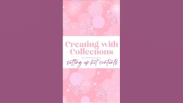 Creating with Collections Vol 5: Doodlebug Tinsel Time - Kit set up #scrapbooking #doodlebugdesigns