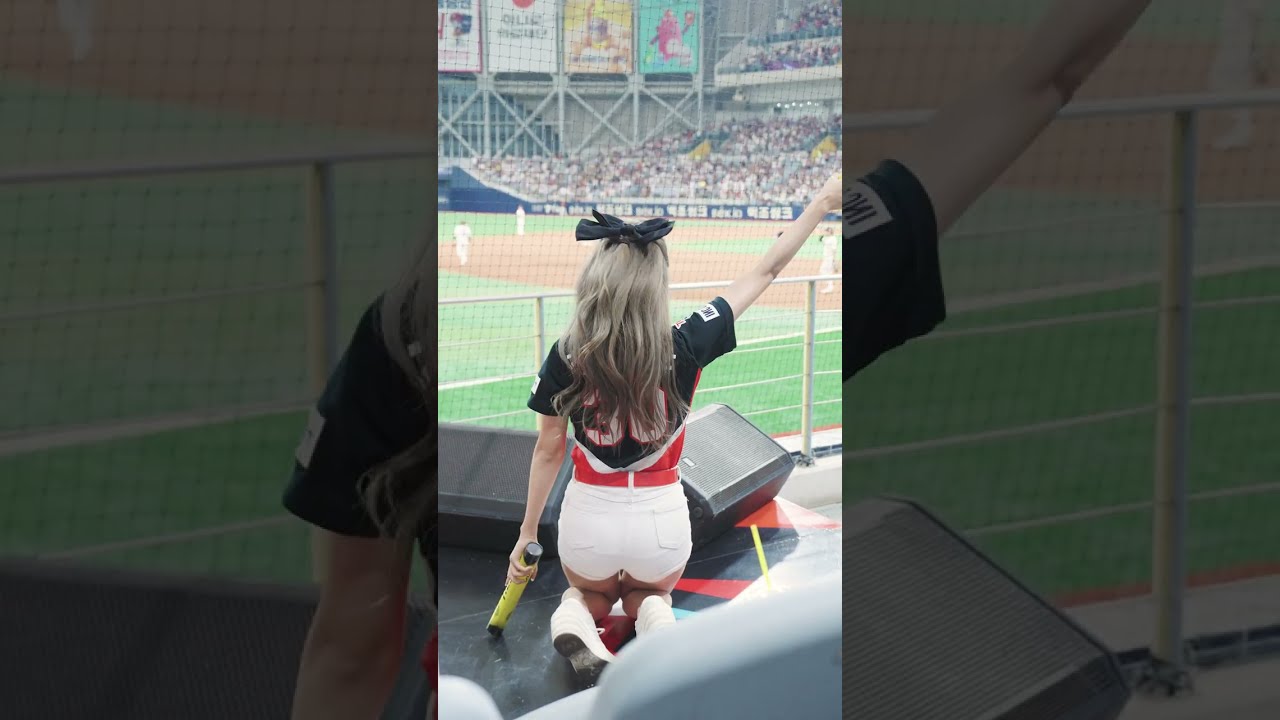 백투백 홈런에 전율하는 천소윤 기아 타이거즈 치어리더 직캠 20240728 cheerleader Soyoun Chun fancam