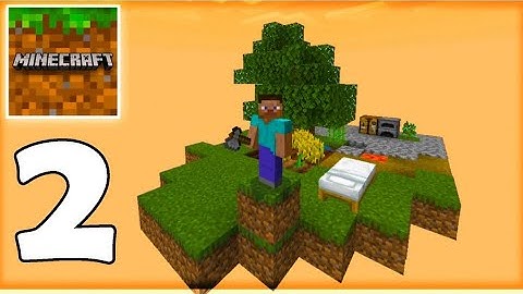 Minecraft PE - SKYBLOCK SURVIVAL - Gameplay Walkthrough Part 2 || MCPE Skyblock