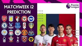 Premier League Gameweek 12 Predictions | Man United vs Spurs | Why Arsenal vs Man City is postponed?